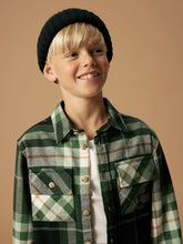 Ladda upp bild till gallerivisning, Name it Kids Rutig Overshirt i Ekologisk Bomull Grön
