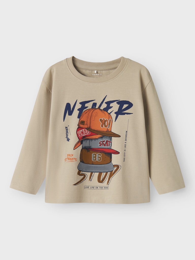 Name it Mini Cool Långärmad T-shirt i Ekologisk Bomull