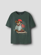 Ladda upp bild till gallerivisning, Name it Kids Häftig T-shirt i Ekologisk Bomull Grön
