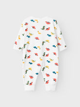 Ladda upp bild till gallerivisning, Name it Baby Dinosauriemönstrad Pyjamas med Blixtlås i Ekologisk Bomull
