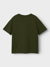 Ladda upp bild till gallerivisning, Name it Kids T-shirt i Ekologisk Bomull Grön
