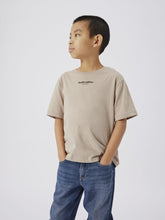 Ladda upp bild till gallerivisning, Name it Kids T-shirt i Ekologisk Bomull Beige
