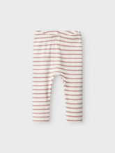 Ladda upp bild till gallerivisning, Name it Baby Randiga Ribbade Leggings i Ekologisk Bomull Rosa
