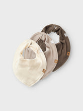 Ladda upp bild till gallerivisning, Name it Baby 3-Pack Dregglis/DryBib Beige
