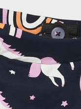Ladda upp bild till gallerivisning, Name it Mini Unicornmönstrade Shorts i Ekologisk Bomull
