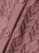 Ladda upp bild till gallerivisning, Name it Mini Långärmad Stickad Kofta i Ekologisk Bomull Rosa

