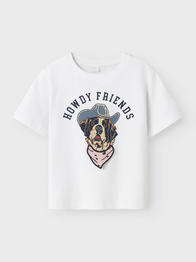 Name it Mini Häftig T-shirt Vit