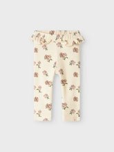 Ladda upp bild till gallerivisning, Lil&#39;Atelier Baby Ribbade Blommiga Leggings i Ekologisk Bomull
