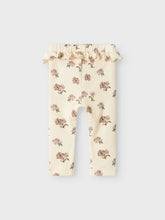 Ladda upp bild till gallerivisning, Lil&#39;Atelier Baby Ribbade Blommiga Leggings i Ekologisk Bomull
