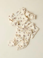 Ladda upp bild till gallerivisning, Lil&#39;Atelier Baby Ribbade Blommiga Leggings i Ekologisk Bomull
