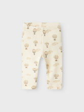 Ladda upp bild till gallerivisning, Lil&#39;Atelier Baby Ribbade Mönstrde Leggings i Ekologisk Bomull Beige
