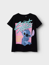 Ladda upp bild till gallerivisning, Name it Kids Stitch T-shirt Svart
