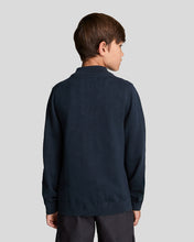 Ladda upp bild till gallerivisning, Lyle &amp; Scott Junior 1/4 Zip Jumper Marinblå
