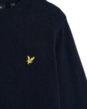 Ladda upp bild till gallerivisning, Lyle &amp; Scott Junior Cotton Crew Neck Jumper Marinblå
