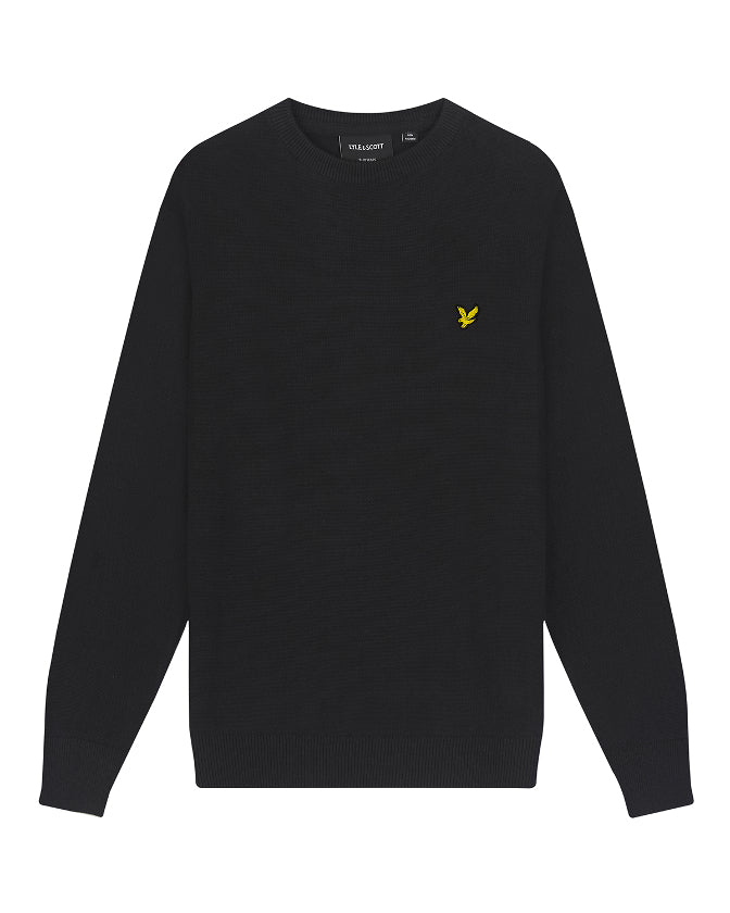 Lyle & Scott Junior Cotton Crew Neck Jumper Svart