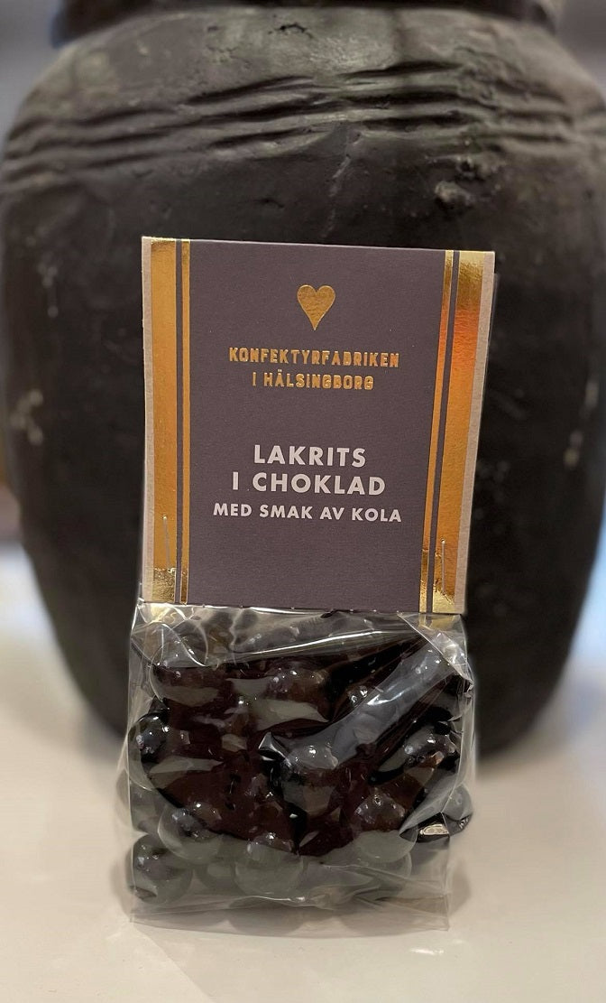 Konfektyrfabriken i Hälsingborg Lakrits i Choklad med smak av Kola